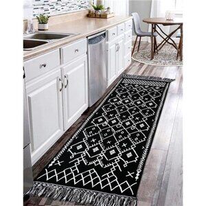 NEW Boho Tassel Runner Area Rug